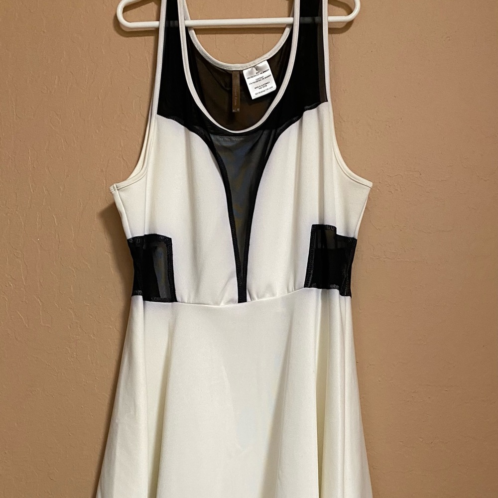 White mini dress